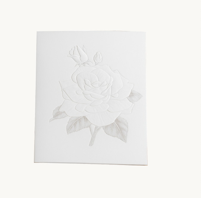 Greeting Card- Embossed Flower