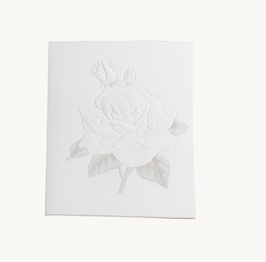 Greeting Card- Embossed Flower