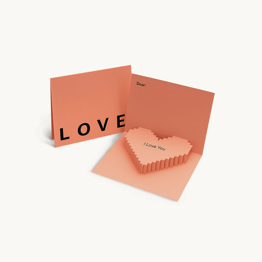 Greeting Card- 3D Heart with Love